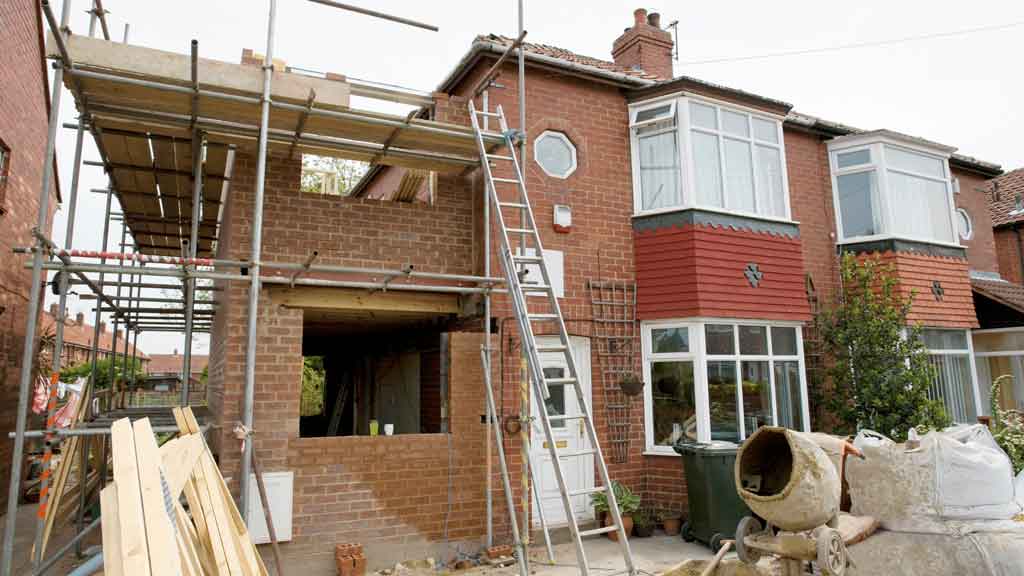 New home extension being built onto a Central Coast property