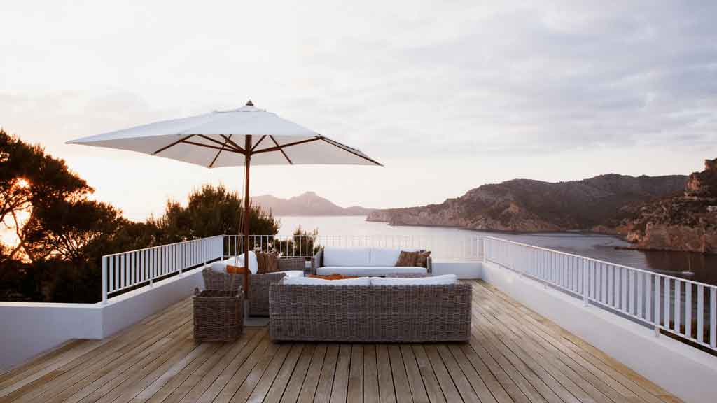 Timber deck under construction at a Central Coast property