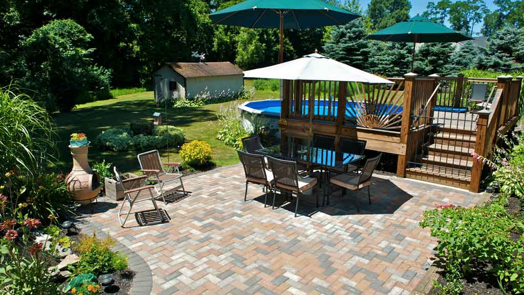 New outdoor patio taking shape at a Central Coast home
